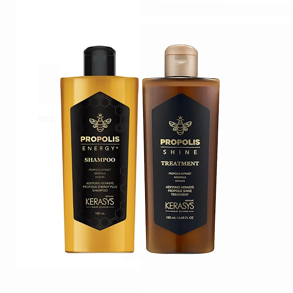 Kit Propolis Shine Kerasys: Shampoo 180ml + Tratamento 180ml