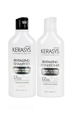 Kit Kerasys Revitalizing Rosehip Oil Duo: Shampoo 180ml + Condicionador 180ml