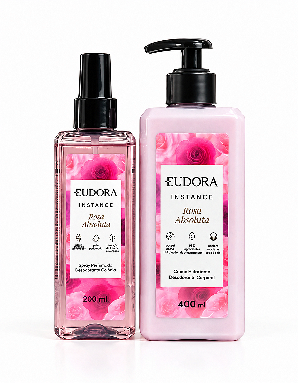 Kit Rosa Absoluta: Spray Corporal 200ml + Hidratante Corporal 400ml
