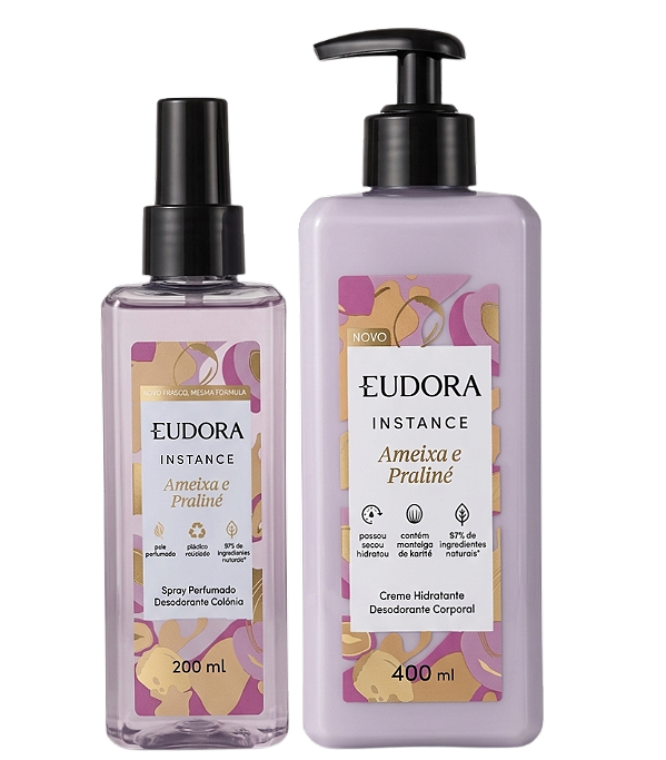 Kit Instance Ameixa e Praliné: Spray Perfumado 200ml + Hidratante Corporal 400ml