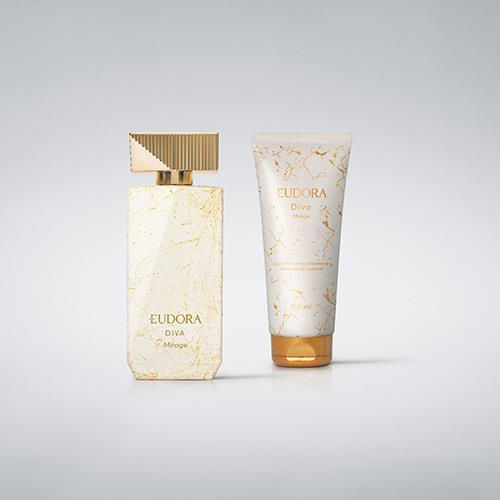 Kit Diva Mirage Eudora: Colônia 100ml + Loção Corporal 150ml