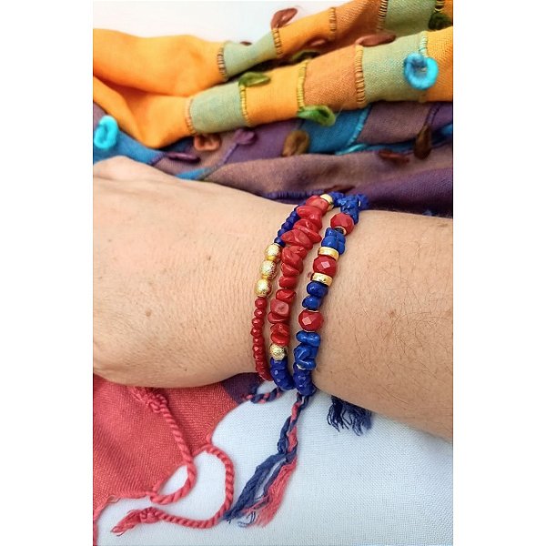 Pulseira Trio Big Red.