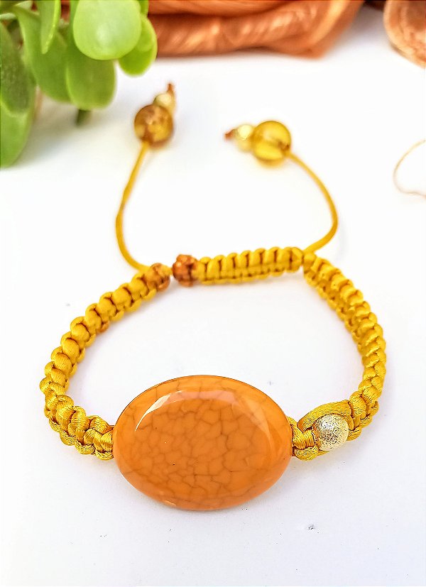 Pulseira Macramê Yellon.