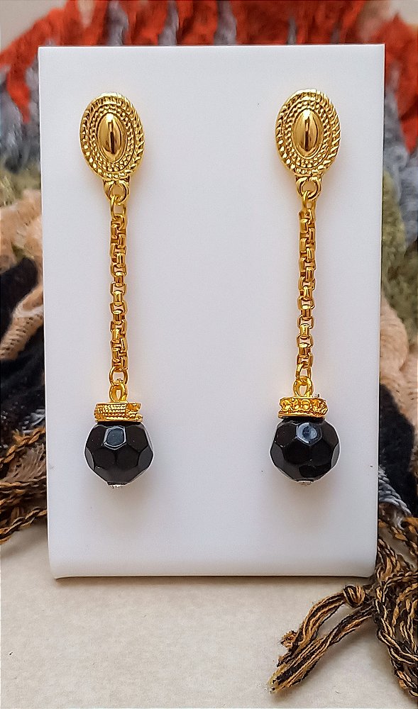 Brinco Cristal Preto.