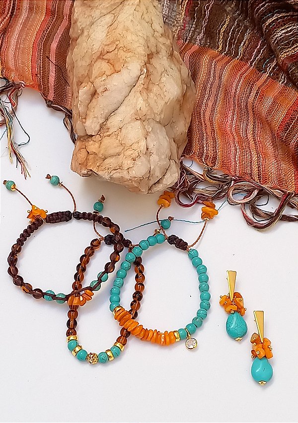 Kit De Pulseiras Sol Céu.