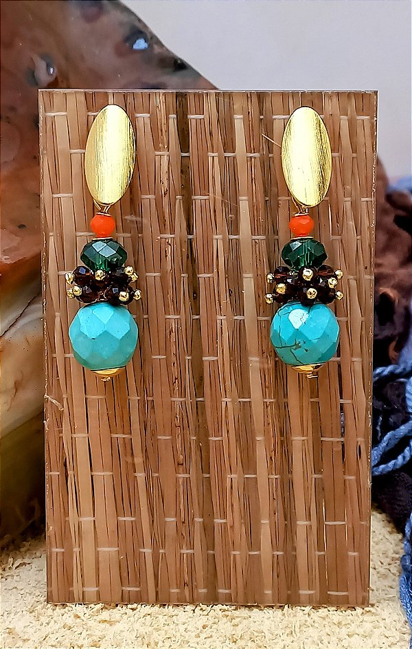 Brinco Turquesa Cores.