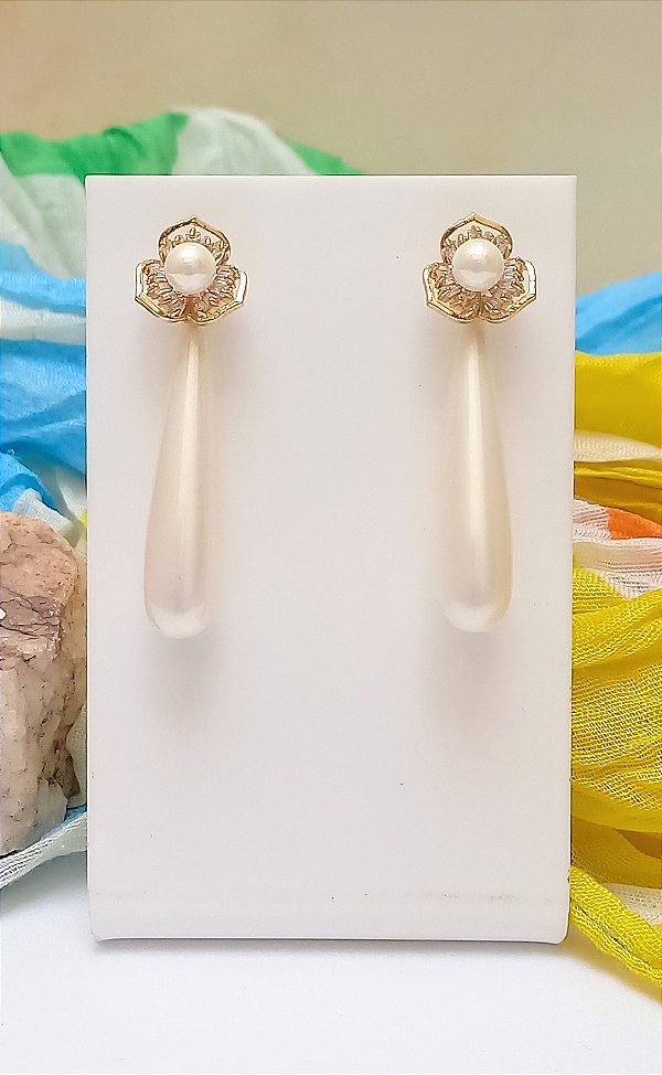 Brinco Gota Pérola.