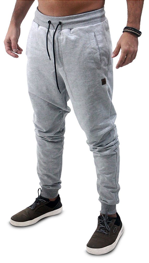 Calça Masculina Moletom Cinza Weston