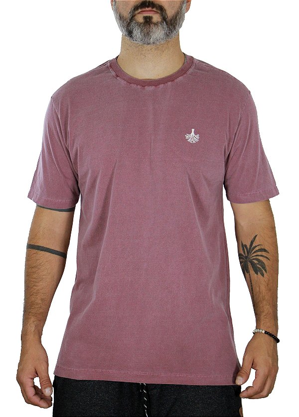Camiseta Estonada Vinho Masculina Purple Root