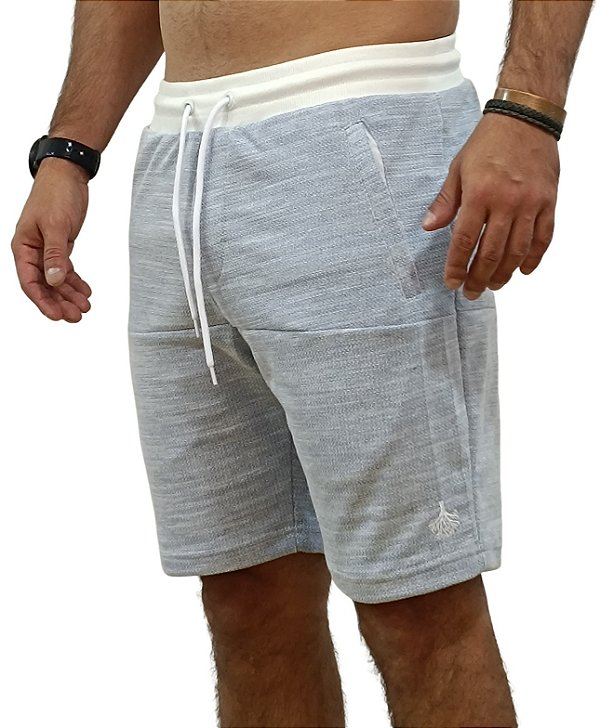 Bermuda Masculina Moletom Cinza Lacus (curta)