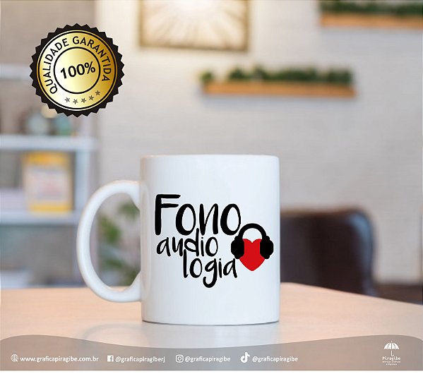 CANECA PROFISSÃO - FONOAUDIOLOGIA