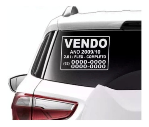 Adesivo VENDO Carro
