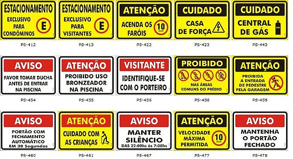Placas Personalizadas para condomínio