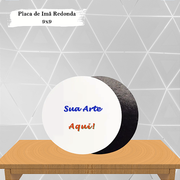 Imã Personalizado Redondo 9x9cm 10 unidades