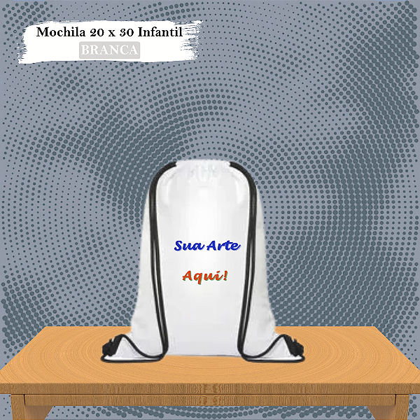 Mochila Personalizada 20x30 Infantil Poliéster