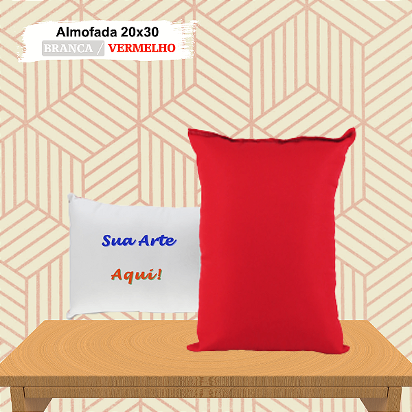 Almofada Personalizada 20x30 com Enchimento (Div.Cores)