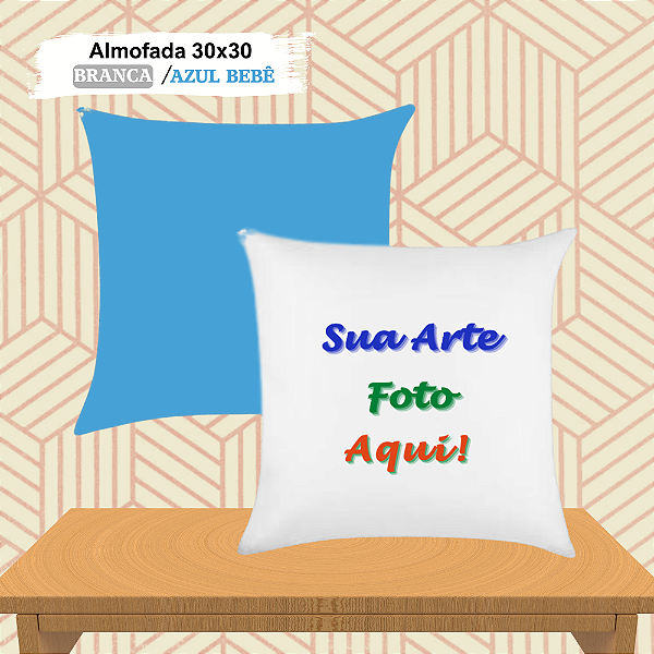 Almofada Personalizada com Capa 30x30 (Cores)