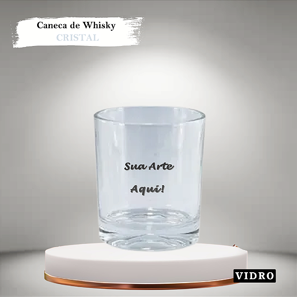 Copo de Whisky em Vidro Cristal 200 ml