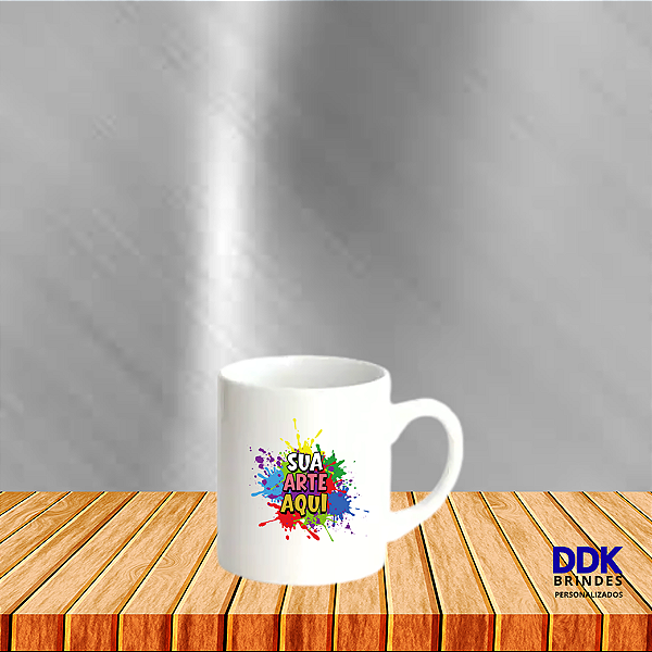 Caneca (Xícara) Branca Personalizada Cerâmica 180 ml