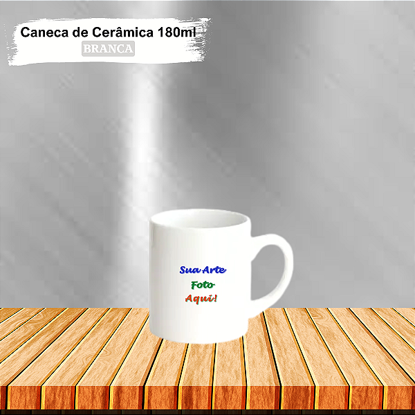 Caneca (Xícara) Personalizada Cerâmica de café 180 ml.