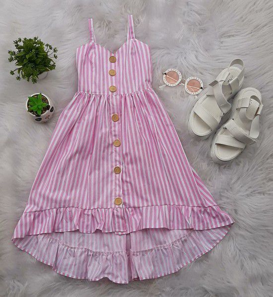 Vestido  Mullet - Listrinhas