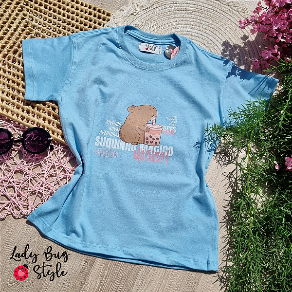 T-Shirt Suquinho Mágico Azul Bebê