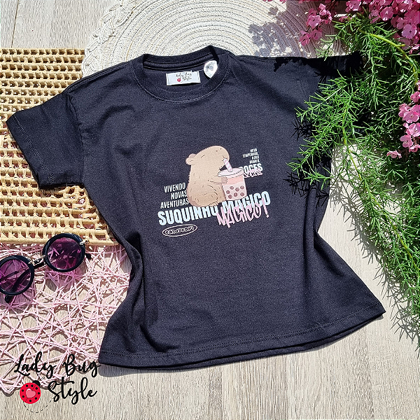 T-Shirt Suquinho Mágico Preta