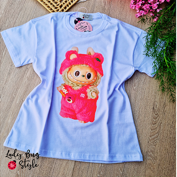 T-Shirt Labubu Branca