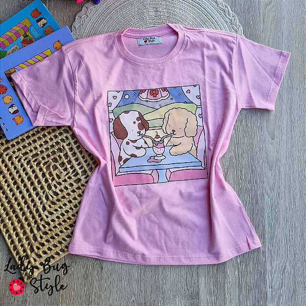 T-Shirt Bobbie Goods Rosa Bebê