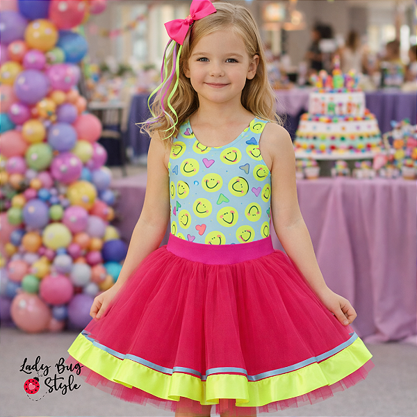 Conjunto Body Smile com Saia de Tule