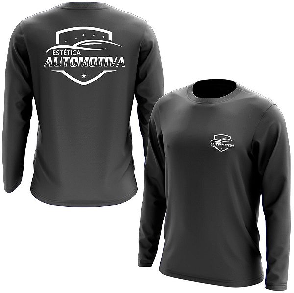 Camiseta Manga Longa Estética Automotiva