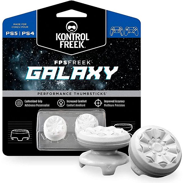 Kontrol Freek Galaxy Branco PS4 e PS5