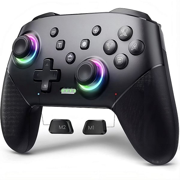 Controle RGB Sem Fio P/ Nintendo Switch Android IOS PC