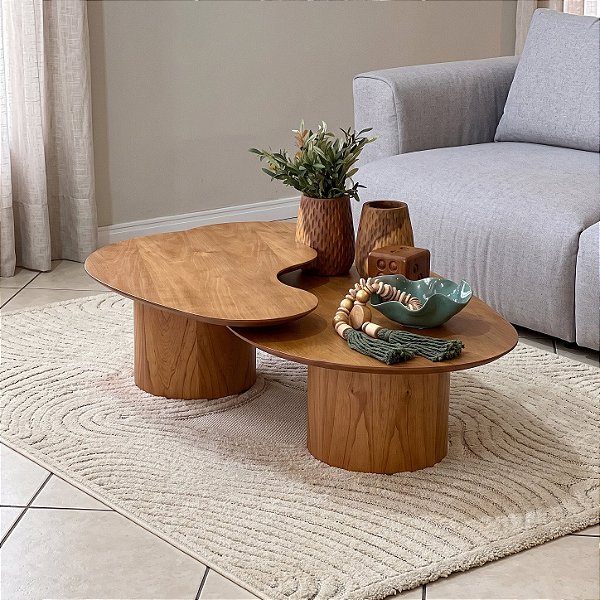 Conjunto Mesa de Centro Orgânica