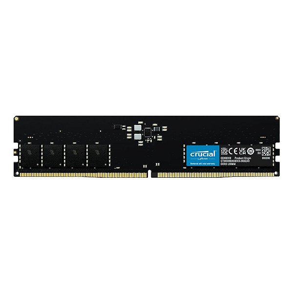 Memória 32GB DDR5 4800Mhz CT32G48C40U5 Crucial UDIMM p/ desktop