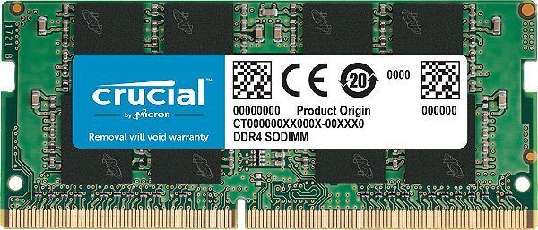 Memória 8GB DDR4 2400MHz CT8G4SFS824A Crucial SODIMM