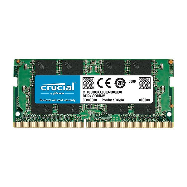 Memória 16GB DDR4 3200MHz CT16G4SFD832A Crucial Sodimm p/ Notebook