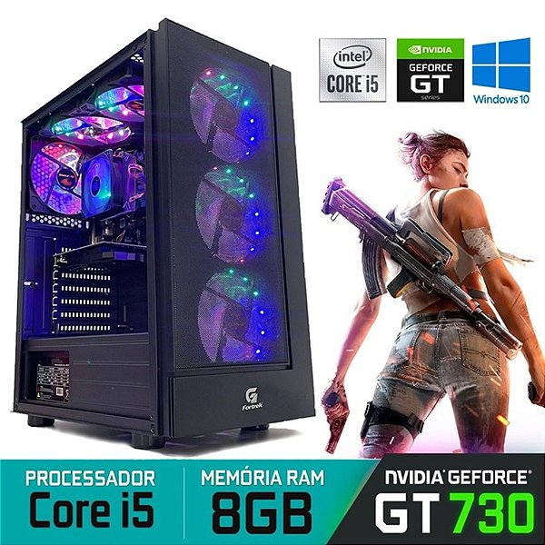 Computador Gamer CRUISER Core i5 RAM 8GB SSD 240GB GT 730 Windows 10
