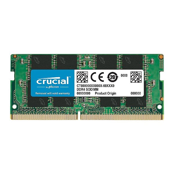 Memória 8GB DDR4 2666Mhz CT8G4SFRA266 Crucial Sodimm p/ Notebook