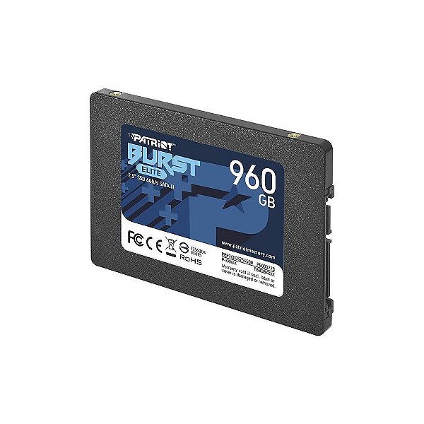 SSD 960GB Sata 3 2.5" PBE960GS25SSDR Patriot Burst Elite