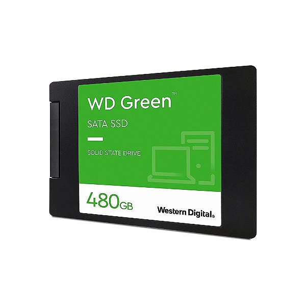 SSD 480GB SATA 3 2.5 WDS480G3G0A Western Green Digital