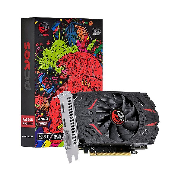 Placa de Vídeo AMD RADEON RX 550 4GB GDDR5 PJRX550R5SF PCYES