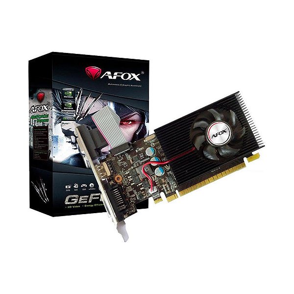 Placa de Vídeo GeForce GT 730 2GB DDR3 AF730-2048D3L4-V1 AFOX