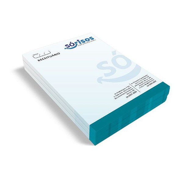 RECEITUÁRIOS EM BLOCO-148x210mm - BLOCAGEM COM 100 FOLHAS (10 unidades)