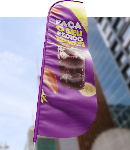 WIND BANNER  " FACA" COMPLETO PARA PISO