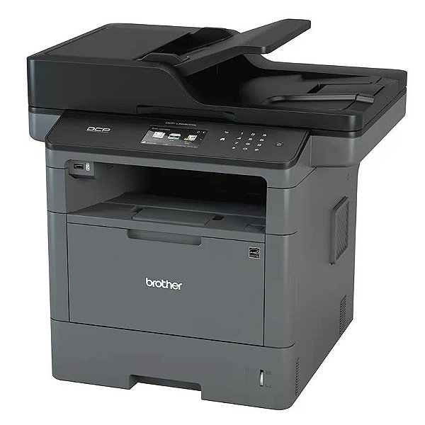 IMPRESSORA MULTIFUNCIONAL A4 LASER MONOCROMÁTICA, MARCA BROTHER, MODELO DCP L5652, CINZA 110V