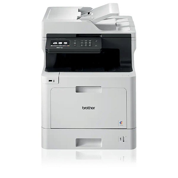 IMPRESSORA MULTIFUNCIONAL A4 LASER COLOR, MARCA BROTHER, MODELO MFC-L8610, BRANCA 110V