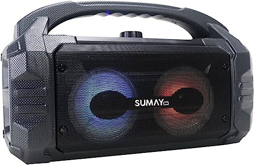 CAIXA DE SOM PORTÁTIL 50W USB/SD SUNBOX SP1304 PRETO - SUMAY
