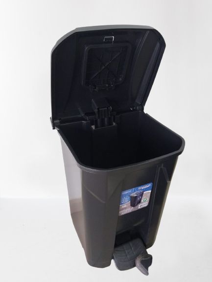 LIXEIRA 60LTS PT C/RODA E PEDAL RECIC - TOYPLAST