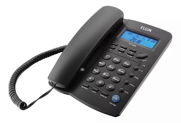 TELEFONE COM FIO TCF-3000, PRETO - ELGIN